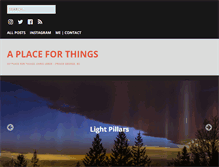 Tablet Screenshot of aplaceforthings.com